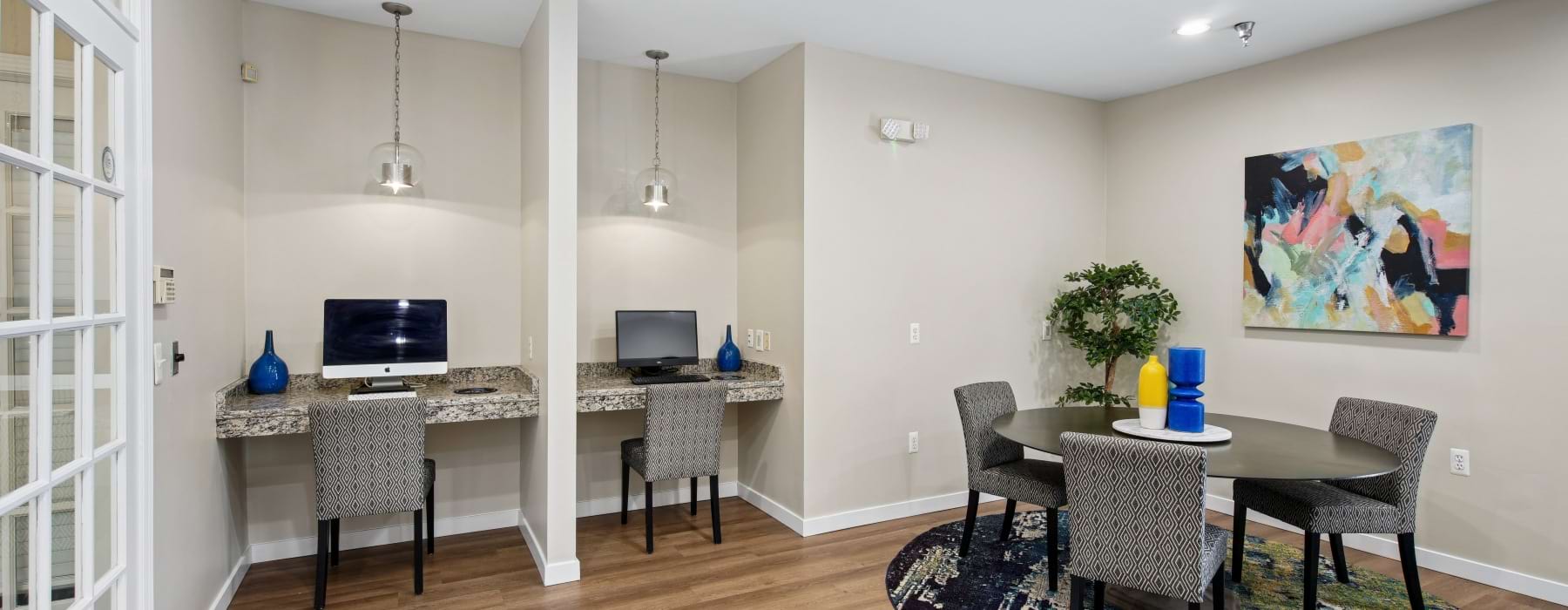 Business Center at Graham Apartments in Rochester Hills, MI.